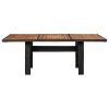 Patio Dining Table Black 78.7"x39.4"x29.1" Poly Rattan