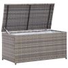 Patio Storage Box Poly Rattan 39.4"x19.7"x19.7" Gray