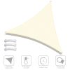 7' x 7' x 7' Triangle Sun Shade Sail/ Rice White