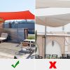 20'x23' Rectangle Sun Shade Sail/ Watermalon Red