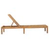 Sun Lounger Solid Teak Wood