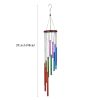 1pc Outdoor Wind Chimes With 12 Colored Aluminum Tubes And Hooks, Decorated With Commemorative Wind Chimes For Families, Courtyards, Gardens, And Outd