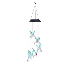 Hummingbird Solar LED Wind Chimes