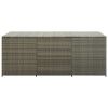 Patio Storage Box Poly Rattan 70.9"x35.4"x29.5" Gray