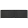 Patio Storage Box Poly Rattan 78.7"x19.6"x23.6" Black