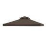 12X10ft 2T Waterproof Finial Classic Gazebo Top Chocolate