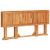 Folding Butterfly Patio Table 59.1"x35.4"x29.5" Solid Teak Wood