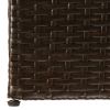 Patio Storage Box Brown 59"x39.4"x39.4" Poly Rattan