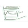 Outdoor Wood Porch Rocking Chair, White Color, Weather Resistant Finish