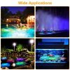 2Pcs Solar Powered Floating LED Light IP65 Waterproof Rechargeable Pool Lamps Gradient Multicolor Changing Outdoor Decortive Lights for Party Pool Pon