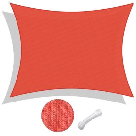 20'x23' Rectangle Sun Shade Sail/ Watermalon Red