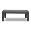 Rectangle Small Aluminum Grey End Coffee Table Furniture For Patio Garden Outdoor