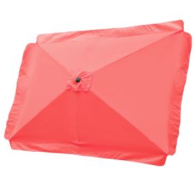 10X6 Ft Umbrella Cloth Tippet with Tippet Living Coral