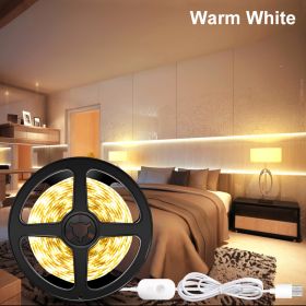 Led Light With Usb Human Body Intelligent Sensor Waterproof Light With Cabinet Wardrobe Soft Light Bar (Option: 3000k warm white-0.5meters-USB)