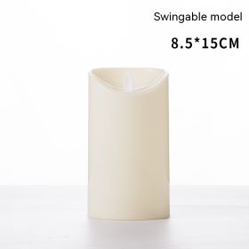 Plastic Simulation Swing Electronic Candle Wedding Home Decoration (Option: 15 Without Battery)