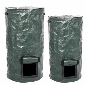 Composting Bags Organic Compost Bucket Waste Fermentation Kitchen Waste Planting Sack (Option: Dark Green-D35X60CM 15 Gallons)