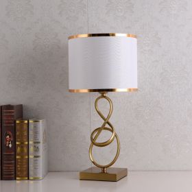 Creative Bedroom Model Room Bedside Lamp (Option: White-US)